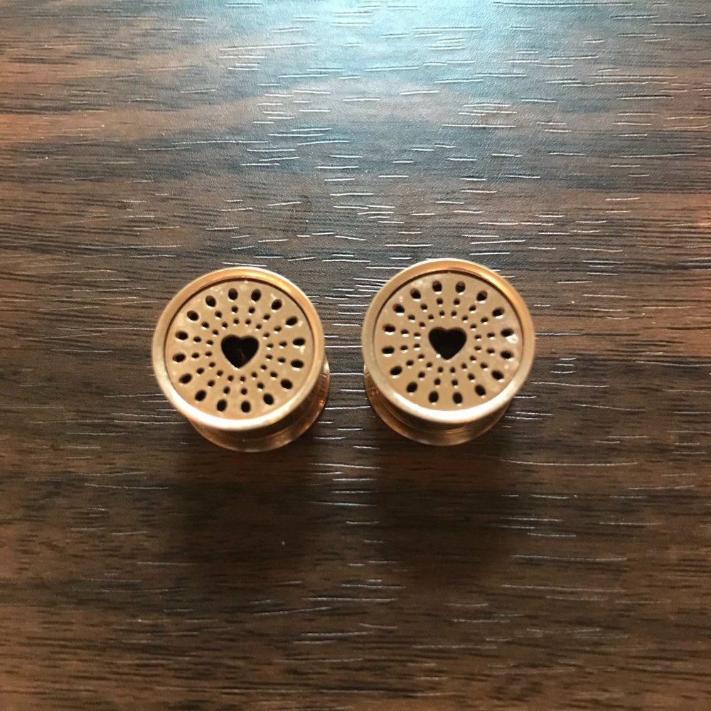 NEW Rose Gold Radiate Love Plugs (gauges) 9/16"